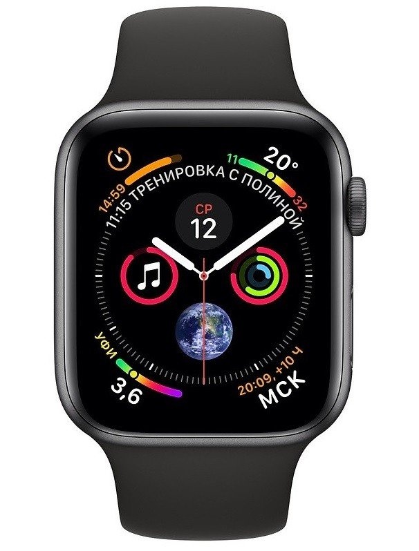 Apple Watch Series 4 44mm GPS+LTE Space Gray Aluminum Case with MidnightB Sport Band (MTUW2, MTVU2) б/у